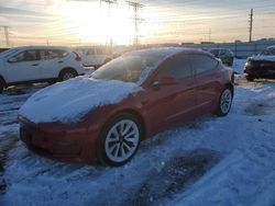 Salvage cars for sale at Elgin, IL auction: 2022 Tesla Model 3