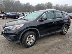 Salvage cars for sale at Mendon, MA auction: 2015 Honda CR-V LX