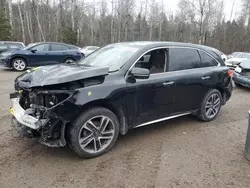 Salvage cars for sale at Cookstown, ON auction: 2017 Acura MDX Navi