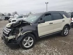 Salvage cars for sale at Indianapolis, IN auction: 2018 Ford Explorer XLT