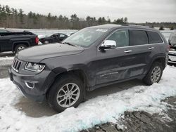 Salvage cars for sale at Windham, ME auction: 2015 Jeep Grand Cherokee Limited