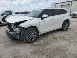 Salvage cars for sale at Kansas City, KS auction: 2021 Toyota Highlander Hybrid Platinum