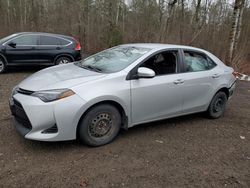 Salvage cars for sale at Cookstown, ON auction: 2019 Toyota Corolla L