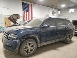 Volkswagen salvage cars for sale: 2018 Volkswagen Atlas SE