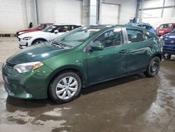 Salvage cars for sale from Copart Ham Lake, MN: 2015 Toyota Corolla L