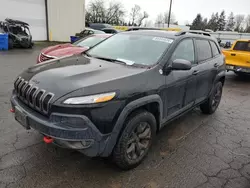 Jeep salvage cars for sale: 2017 Jeep Cherokee Trailhawk