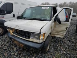 Ford salvage cars for sale: 2001 Ford Econoline E150 Van