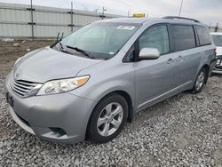 Salvage cars for sale at Cahokia Heights, IL auction: 2017 Toyota Sienna LE