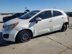 Salvage cars for sale at Grand Prairie, TX auction: 2013 KIA Rio LX