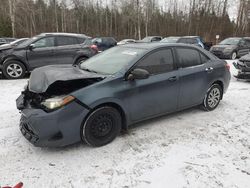 Salvage cars for sale from Copart Cookstown, ON: 2017 Toyota Corolla L