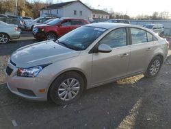 Salvage cars for sale at York Haven, PA auction: 2011 Chevrolet Cruze LT