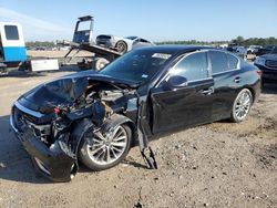 Salvage cars for sale at Houston, TX auction: 2018 Infiniti Q50 Luxe