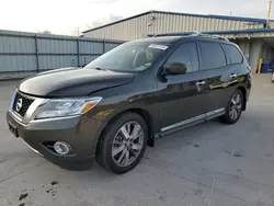 Salvage cars for sale at Florence, MS auction: 2015 Nissan Pathfinder S