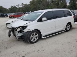 Salvage cars for sale at Ocala, FL auction: 2012 Toyota Sienna LE