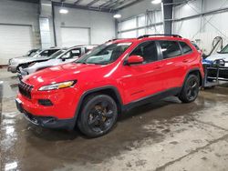 Salvage cars for sale at Ham Lake, MN auction: 2018 Jeep Cherokee Limited