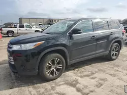 Toyota Highlander salvage cars for sale: 2019 Toyota Highlander LE