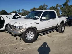 Salvage cars for sale at Ocala, FL auction: 2002 Ford F150 Supercrew