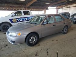 Toyota Corolla ce Vehiculos salvage en venta: 2001 Toyota Corolla CE