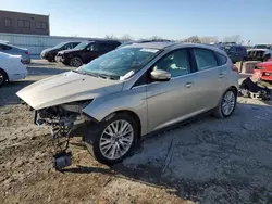 Salvage cars for sale at Kansas City, KS auction: 2018 Ford Focus Titanium