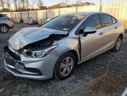 Chevrolet salvage cars for sale: 2017 Chevrolet Cruze LS