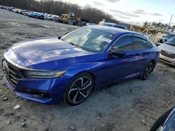 Salvage cars for sale at Windsor, NJ auction: 2021 Honda Accord Sport