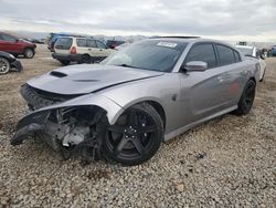 Salvage cars for sale at Magna, UT auction: 2016 Dodge Charger SRT Hellcat