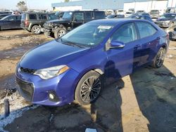 Salvage cars for sale at Woodhaven, MI auction: 2015 Toyota Corolla L