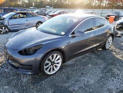 Salvage cars for sale at Ellenwood, GA auction: 2018 Tesla Model 3