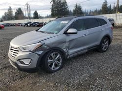 Salvage cars for sale from Copart Graham, WA: 2013 Hyundai Santa FE Limited