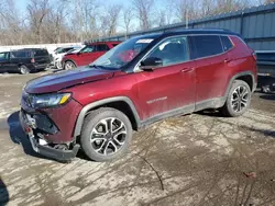 Salvage cars for sale at Ellwood City, PA auction: 2022 Jeep Compass Limited