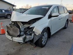 Salvage cars for sale at Pekin, IL auction: 2016 Honda Odyssey EXL