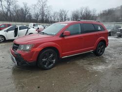 Salvage cars for sale at Ellwood City, PA auction: 2018 Dodge Journey Crossroad