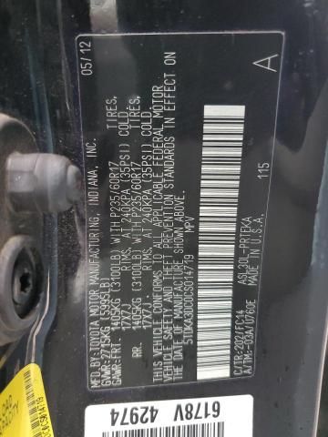 2012 Toyota Sienna Base