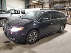 Salvage cars for sale at Eldridge, IA auction: 2016 Honda Odyssey Touring