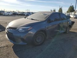 Salvage cars for sale at Rancho Cucamonga, CA auction: 2016 Toyota Corolla L