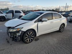 Salvage cars for sale from Copart Homestead, FL: 2014 Honda Civic EXL