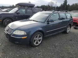 Vehiculos salvage en venta de Copart Graham, WA: 2004 Volkswagen Passat GLX 4MOTION