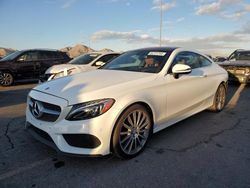 Salvage cars for sale at North Las Vegas, NV auction: 2017 Mercedes-Benz C300