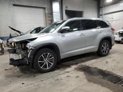 Toyota Highlander se salvage cars for sale: 2017 Toyota Highlander SE