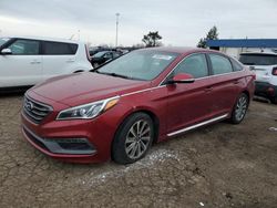 Salvage cars for sale at Woodhaven, MI auction: 2015 Hyundai Sonata Sport