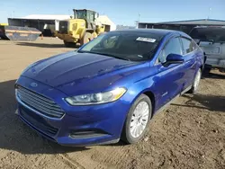 Salvage cars for sale at Brighton, CO auction: 2014 Ford Fusion S Hybrid