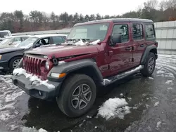 Jeep salvage cars for sale: 2022 Jeep Wrangler Unlimited Sport