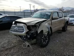 Salvage trucks for sale at Magna, UT auction: 2017 Toyota Tacoma Double Cab