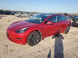 Salvage cars for sale at Houston, TX auction: 2023 Tesla Model 3