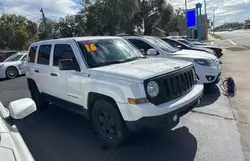 Jeep salvage cars for sale: 2016 Jeep Patriot Sport