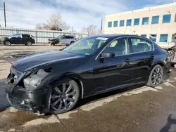 Salvage cars for sale at Littleton, CO auction: 2012 Infiniti G37