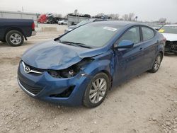 Salvage cars for sale at Kansas City, KS auction: 2016 Hyundai Elantra SE