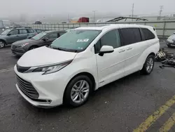 Toyota Sienna salvage cars for sale: 2021 Toyota Sienna Limited