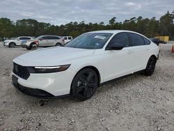 Salvage cars for sale at Houston, TX auction: 2023 Honda Accord Hybrid SPORT-L