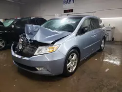 Salvage cars for sale at Elgin, IL auction: 2013 Honda Odyssey Touring